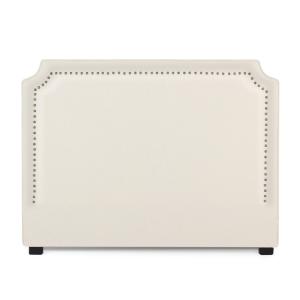 Tête de lit en tissu beige 160cm