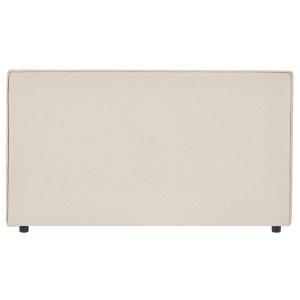 Tête de lit en tissu beige chiné 120 cm