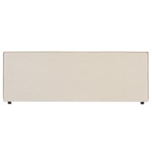 Tête de lit en tissu beige chiné 160 cm