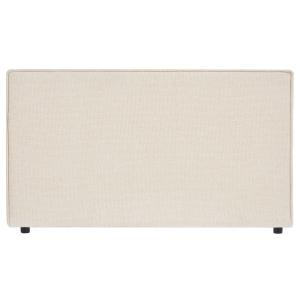 Tête de lit en tissu chenille blanc, 120 cm