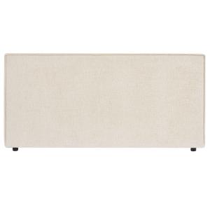 Tête de lit en tissu chenille blanc 140 cm