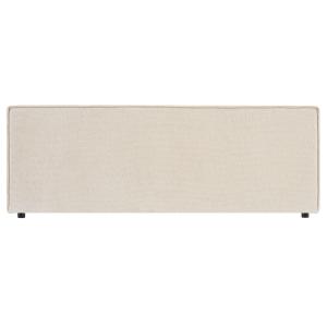 Tête de lit en tissu chenille blanc, 160 cm