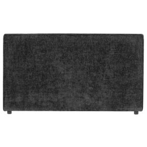 Tête de lit en tissu chenille noir, 120 cm