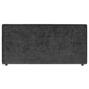 Tête de lit en tissu chenille noir 140 cm