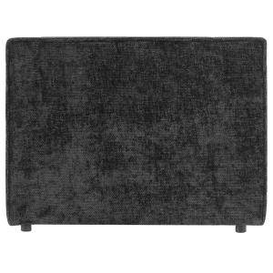 Tête de lit en tissu chenille, noir, 90 cm