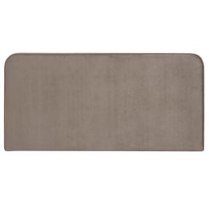 Tête de lit en tissu peau de pêche, greige, 140 cm