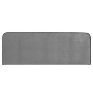 Tête de lit en tissu peau de pêche, gris, 160 cm