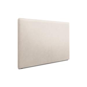 Tête de lit en velours beige 120x180x10