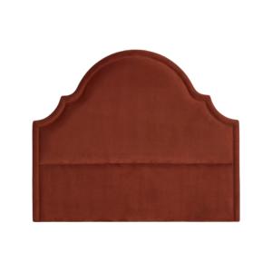 Tête de lit en velours de polyester style shabby chic caram…