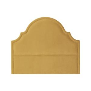 Tête de lit en velours de polyester style shabby chic jaune…