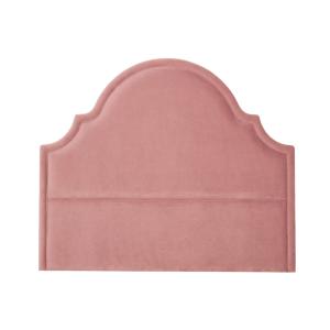 Tête de lit en velours de polyester style shabby chic rose…