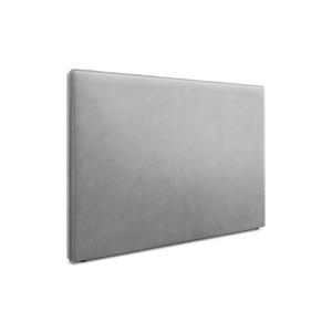 Tête de lit en velours gris clair 120x140x10