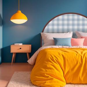 Tête de lit - intissé 225g/m² - pré-encollé - Bleu - 110x16…