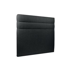 Tete de lit Lignes Bouclette Noir 140x120