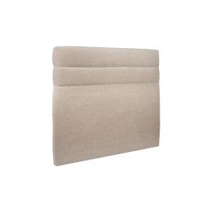 Tete de lit Lignes Tissu Beige brun 140x120