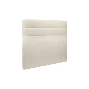 Tete de lit Lignes Tissu Beige clair 140x120