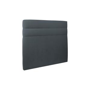 Tete de lit Lignes Velours Gris anthracite 180x120