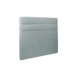 Tete de lit Lignes Velours Gris bleuté 140x120