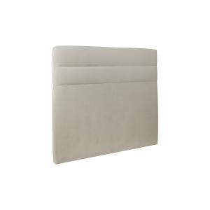 Tete de lit Lignes Velours Taupe 140x120