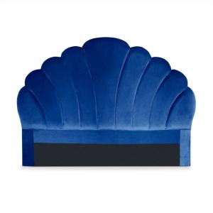 Tête de lit mermaid 140 cm velours bleu