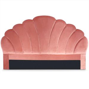 Tête de lit mermaid 180 cm velours rose