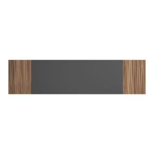 Tête de lit pour lit 140 cm graphite effet lattes noyer 67x…