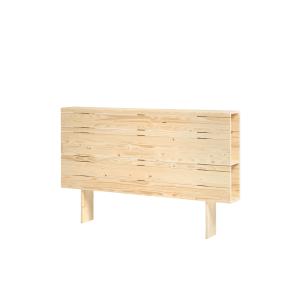 Tête de lit rangement sapin massif beige 190 cm