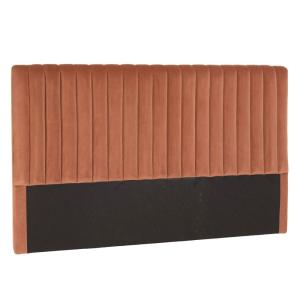 Tête de lit rembourrée pour lits 160/180cm velours orange