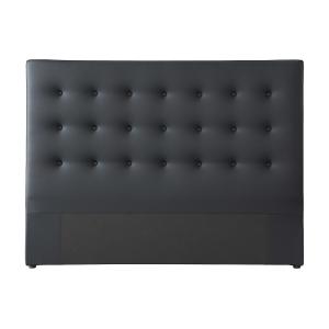 Tête de lit simili cuir noir 160x200 cm
