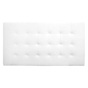 Tête de lit similicuir capitonnée blanche 160x80cm