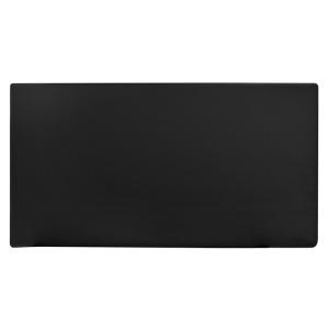 Tête de lit similicuir lisse noir 180x80cm