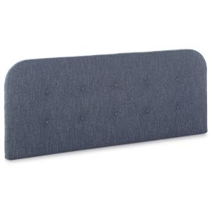 Tête de lit tapissée 140x60 cm couleur bleu, 8 cm d'épaisse…