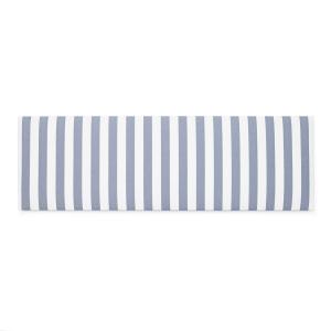 Tête de lit tapissée en tissu rayé bleu 165x52cm