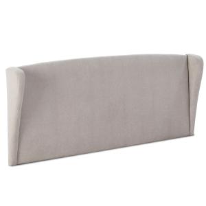Tête de lit tapissée oreiller 140x60 cm couleur gris
