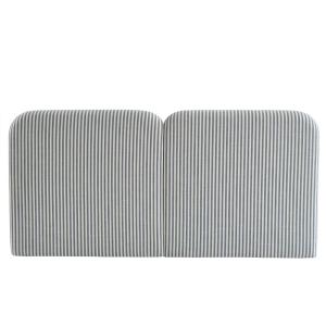 Tête de lit tissu lin rayé blanc et bleu 160cm