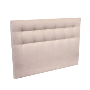 Tete lit capitonnée rose poudré 140x115
