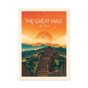 THE GREAT WALL OF CHINA - STUDIO INCEPTION - Affiche d'art…