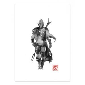 THE MANDALORIAN - Affiche d'art 50 x 70 cm