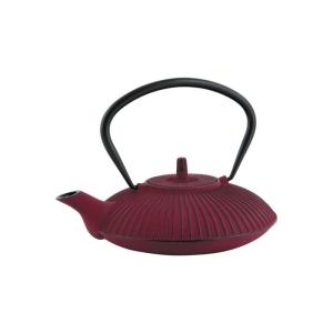 Théière 0.8l en fonte rouge