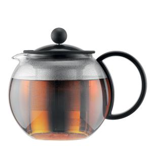 Théière avec filtre   0,5 l en inox transparent en verre H1…