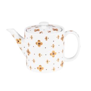 Théière avec filtre   0,7L or en porcelaine H11