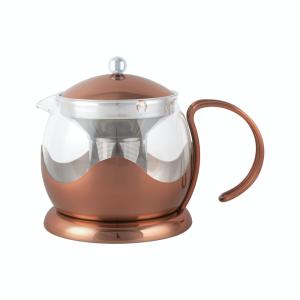 Théière Avec Infuseur Verre Cuivre 1L