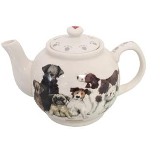 Théière en porcelaine à motif chiens 0,6L