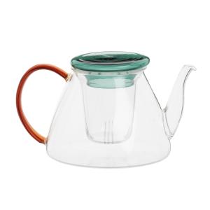 Théière en verre bicolore 0,88L