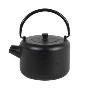 Théière ronde en fonte noire 0,72L