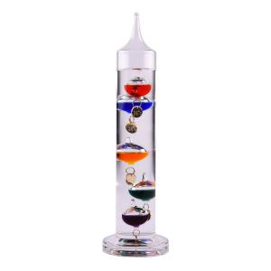 Thermomètre galilée 28 cm transparent / cristal en verre