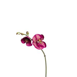 Tige d'orchidée phalaenopsis artificielle fuchsia H26
