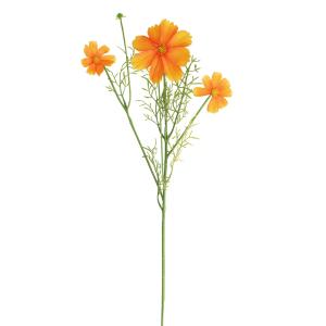 Tige de cosmos artificielle orange H48