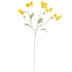 Tige de fleurs artificielles jaunes