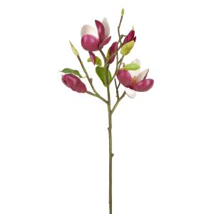 Tige de magnolia en bourgeons artificielle blanche et rose…